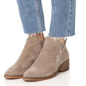 Dolce Vita Tay Dark Suede Ankle Boots